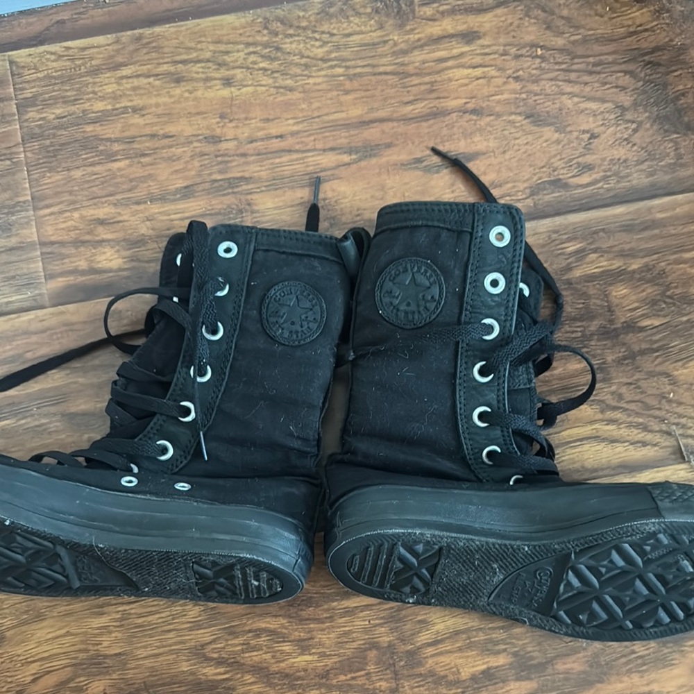 Converse Women's Black High-Top Sneakers - Picture 5 of 12